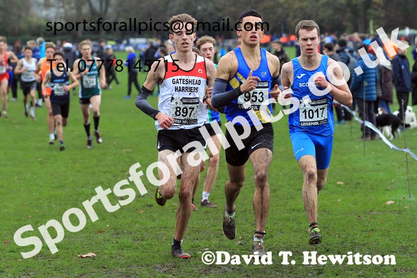 Junior Men, 2022 British Athletics Cross Challenge, Sefton Park, Liverpool.  Photo: David T. Hewitson/Sports for All Pics